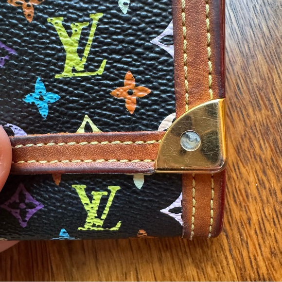 Louis Vuitton Multicolor Porte Monnaie Plat Murakami Card Holder - Picture 3 of 12